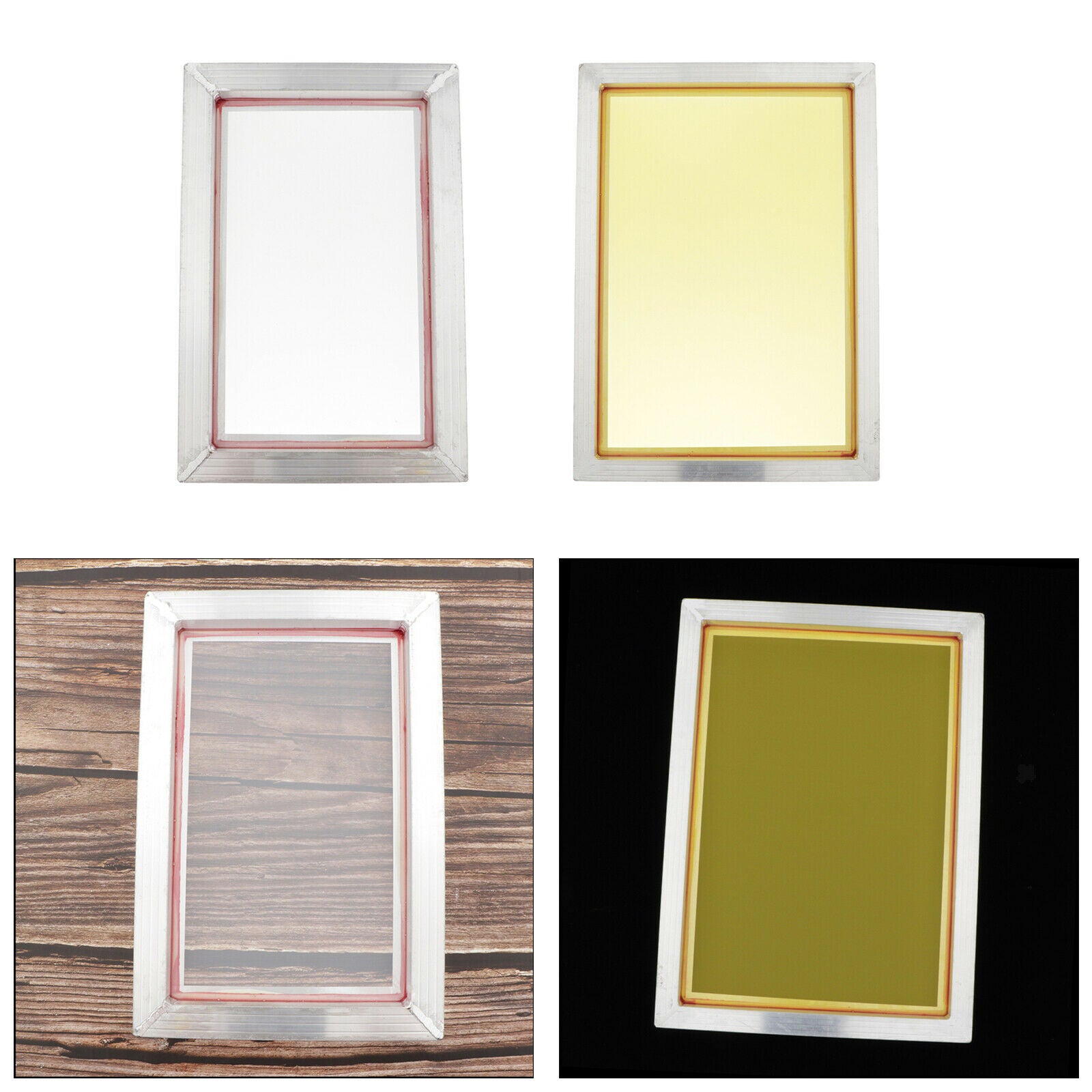 2Set 120T White Silk Screen Printing Silk Print Polyester Frame for Printed