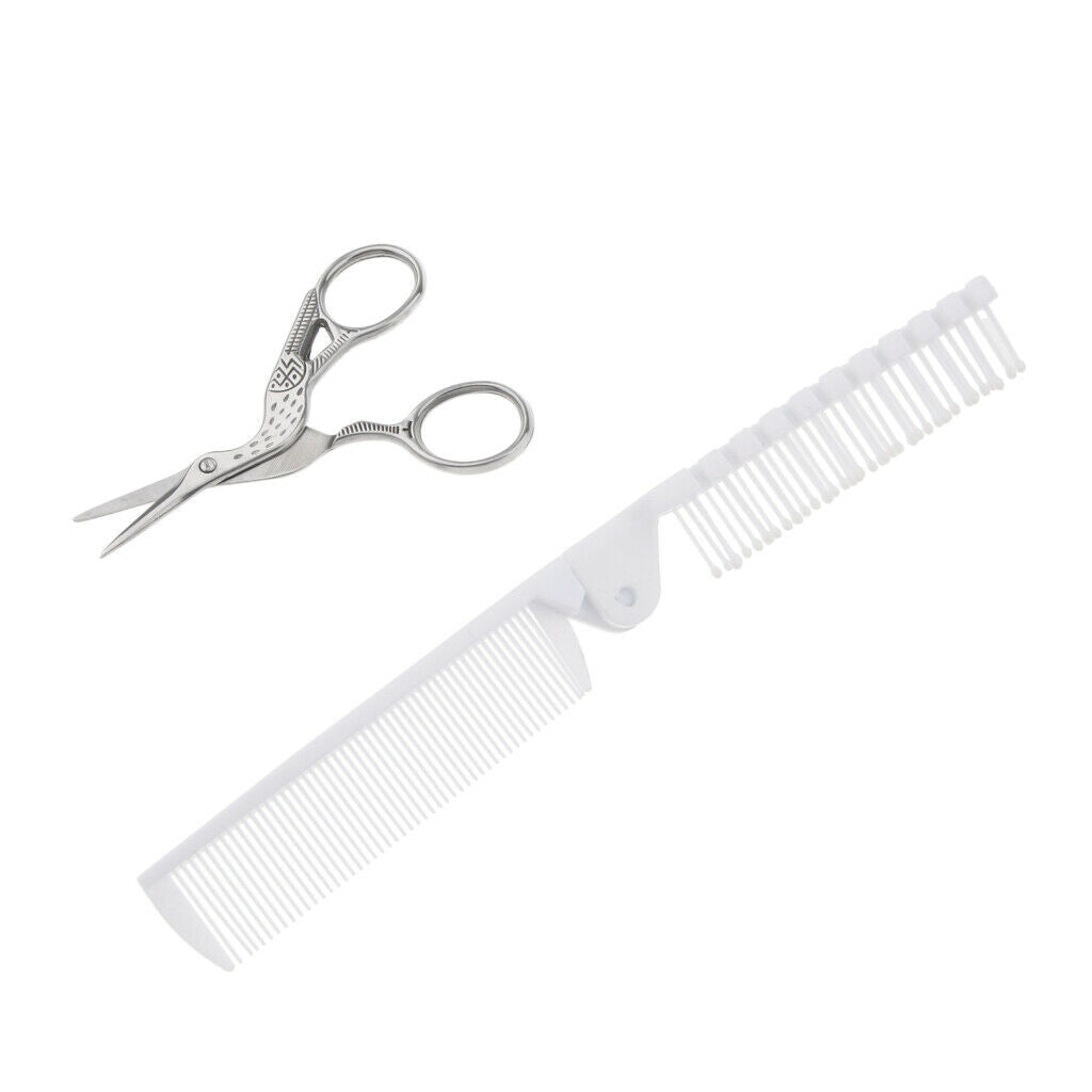 2pcs/set Professional Hair Styling Hair Comb Hair Cutting Scissors Tools Kit #1