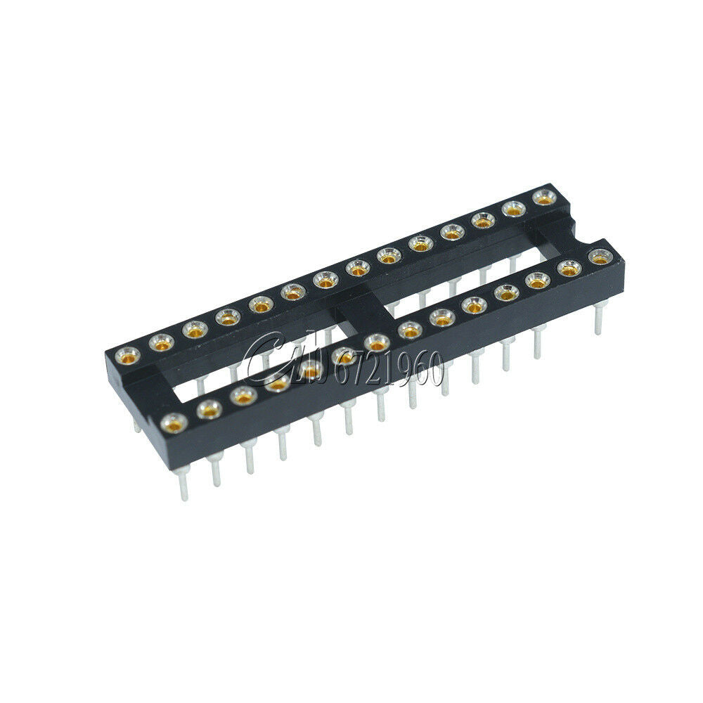 5PCS 28Pin DIP SIP Round IC Sockets Adaptor Solder Type Narrow