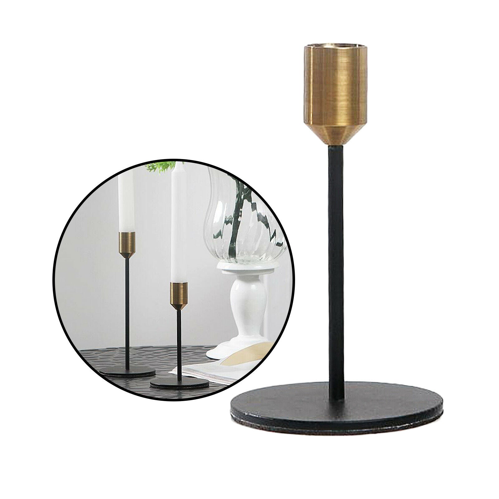 Taper Candle Holder Candlestick Table Centerpiece Wedding Bathroom Decor S