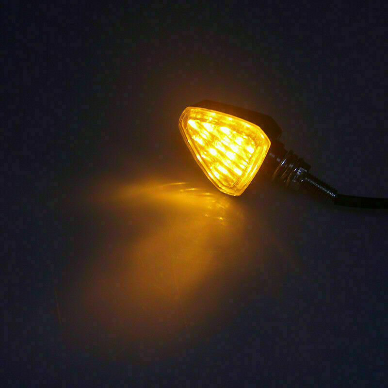 LED Motorcycle Turn Signal Indicator Light Amber Universal For Suzuki Ducati Bmw