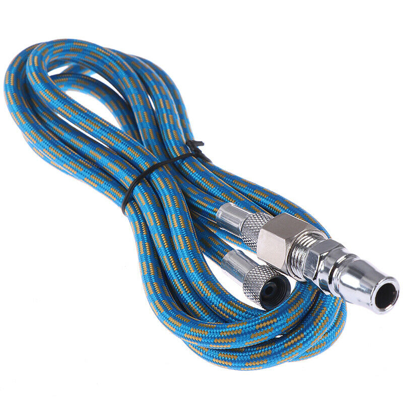 6FT(1.8m) Airbrush Air Hose Tool 1/8"-1/4" Adaptor fitting Coupling KitJCAUJ Tt