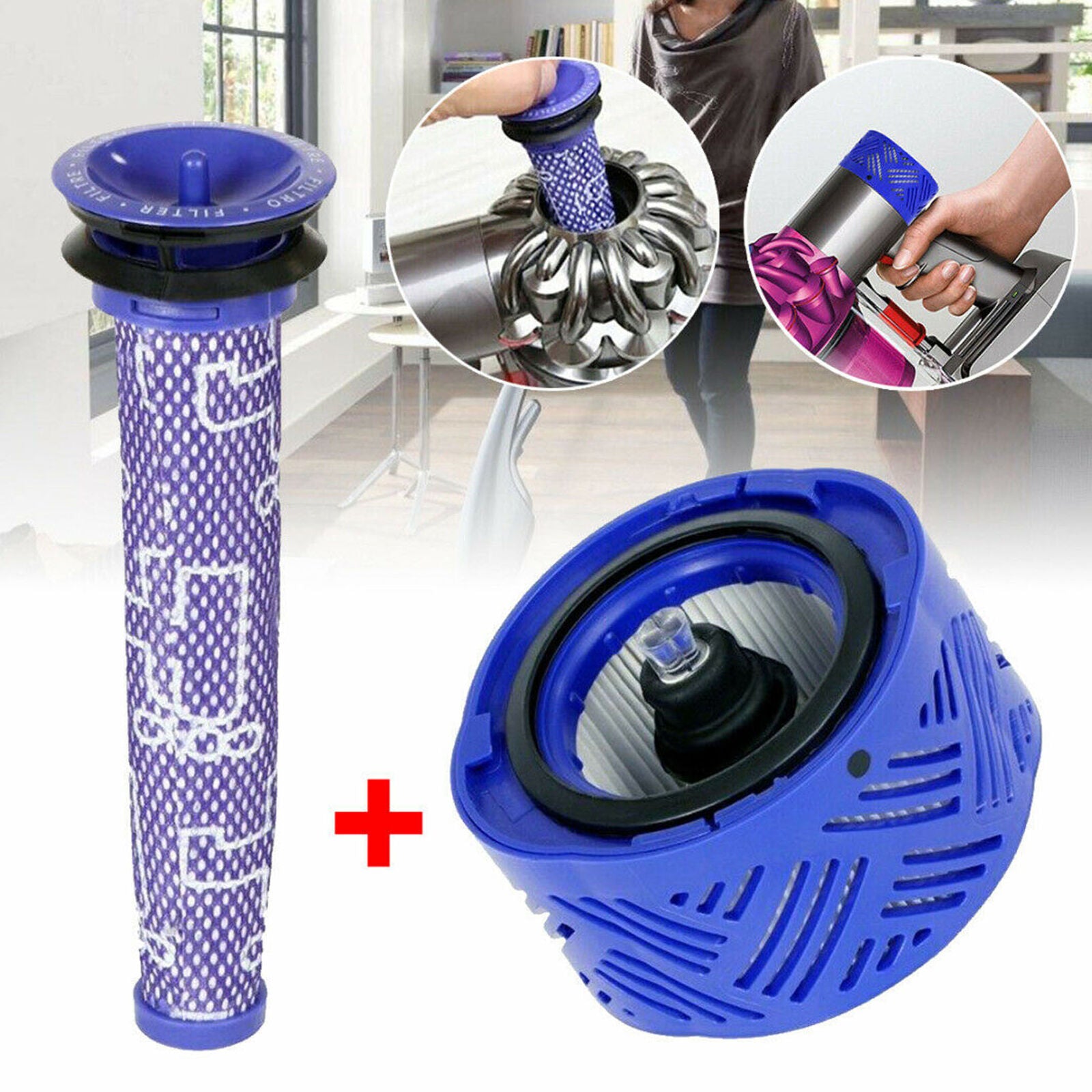 Pre-motor filter replacement for Dyson DC58 DC59 DC61 DC62 V6 V8 vacuum cleaner
