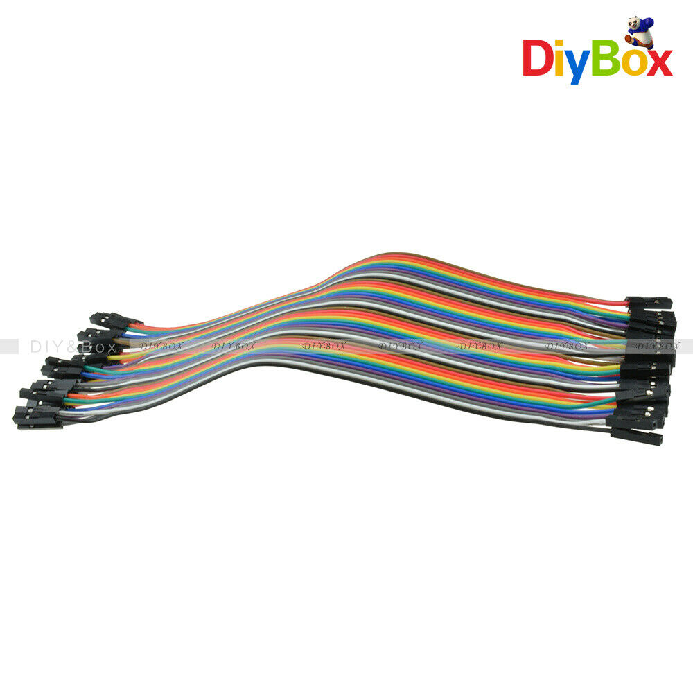 80PCS Dupont Cables Wire 1p-1p pin 2.54mm 20cm Female to Female Connector Line