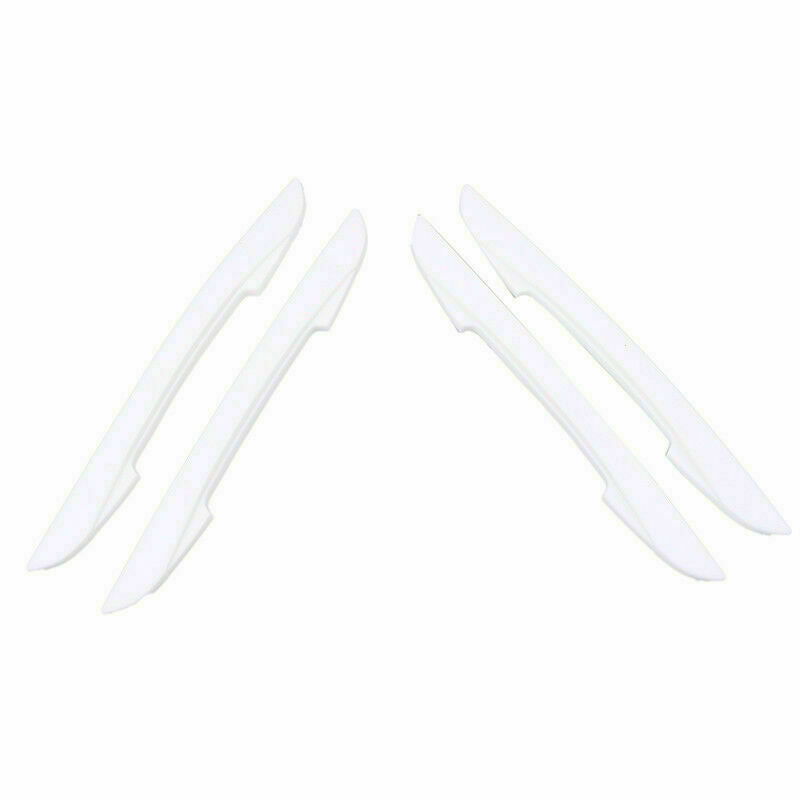 4X White Car Door Edge Guards Trims Molding Protection Strip Scratch Protector