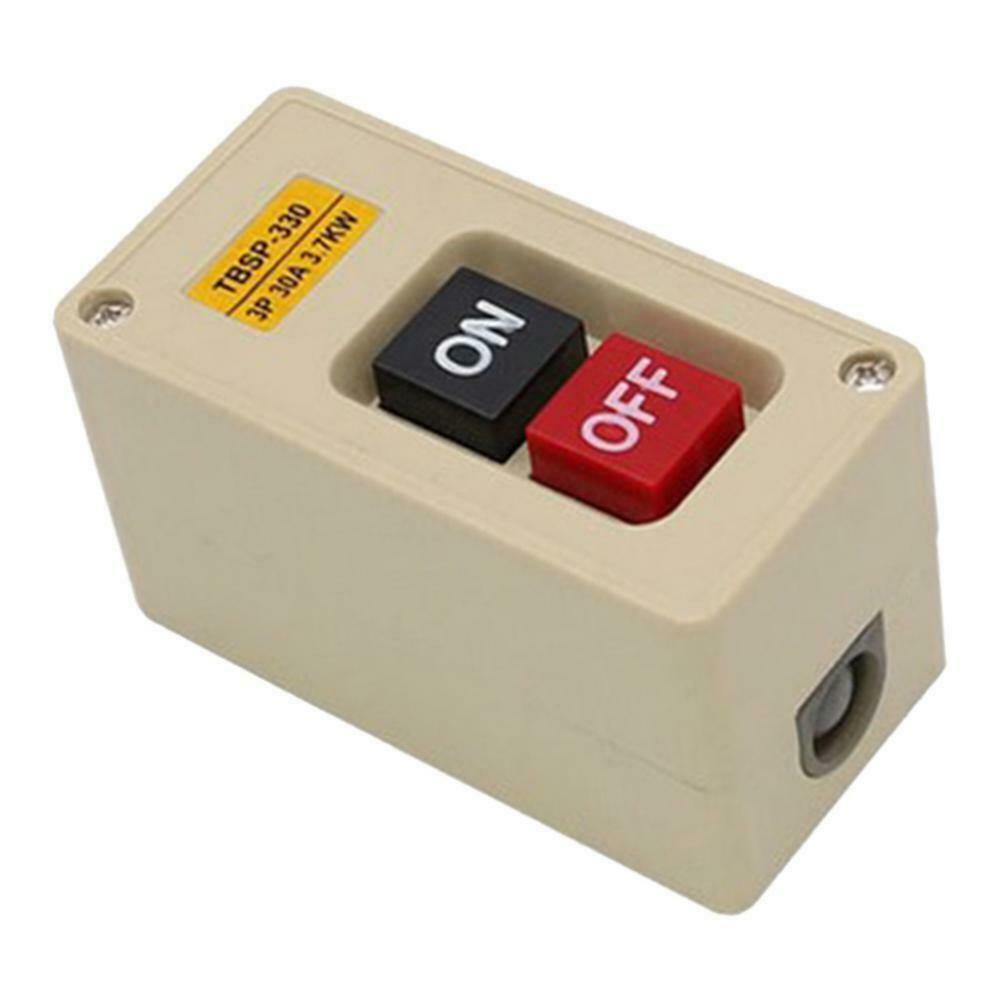 TBSP-330 3 Phase Waterproof 30A Power Push Button Switch Two Key Lock Tend