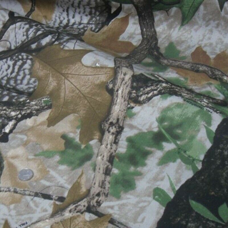 1.42M Width Bionic Camo Fabric Polyester Tree Leaves Camouflage Cloth f/Hunting