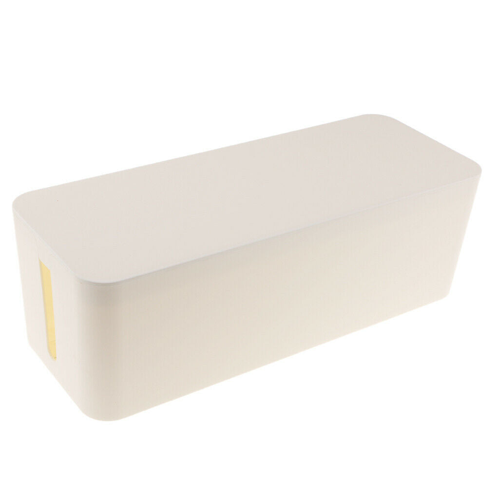 Cable Management Cord Organizer Storage Holder Desk Computer USB Hub White