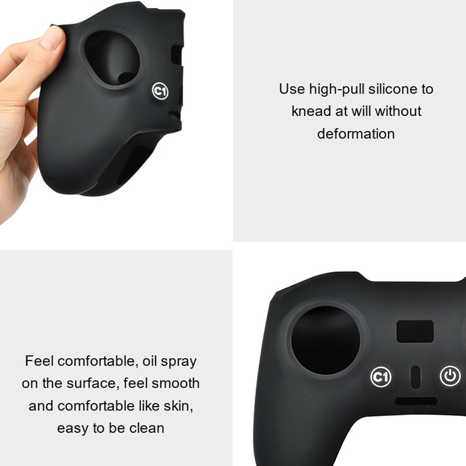 Protective Cover for DJI FPV Anti-Scratch Shock Absorption Easy Clean Black
