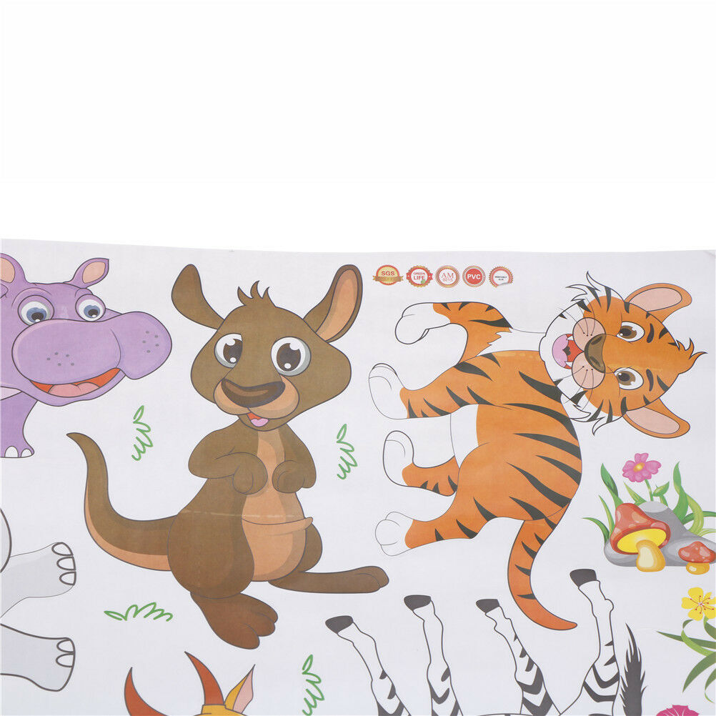 jungle animals wall stickers for kids rooms decor poster wall decals removabl SJ
