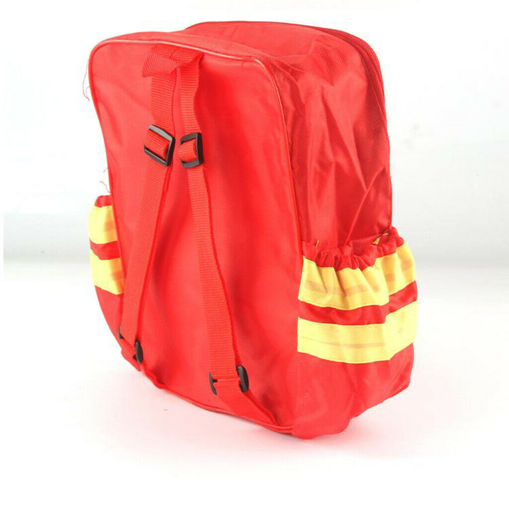 Fireman Suit for Kids Dress Up with Backpack and Accessories Pretend Play