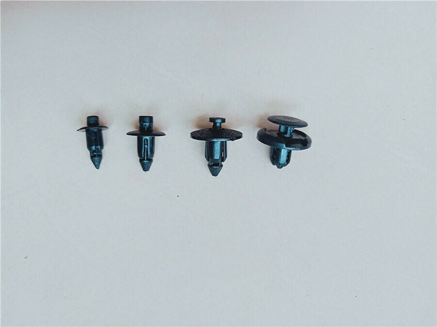80PCS Motorcycle ATV Nylon Fairing Bolt Bodywork Push Pry Rivets Pin Kit Set