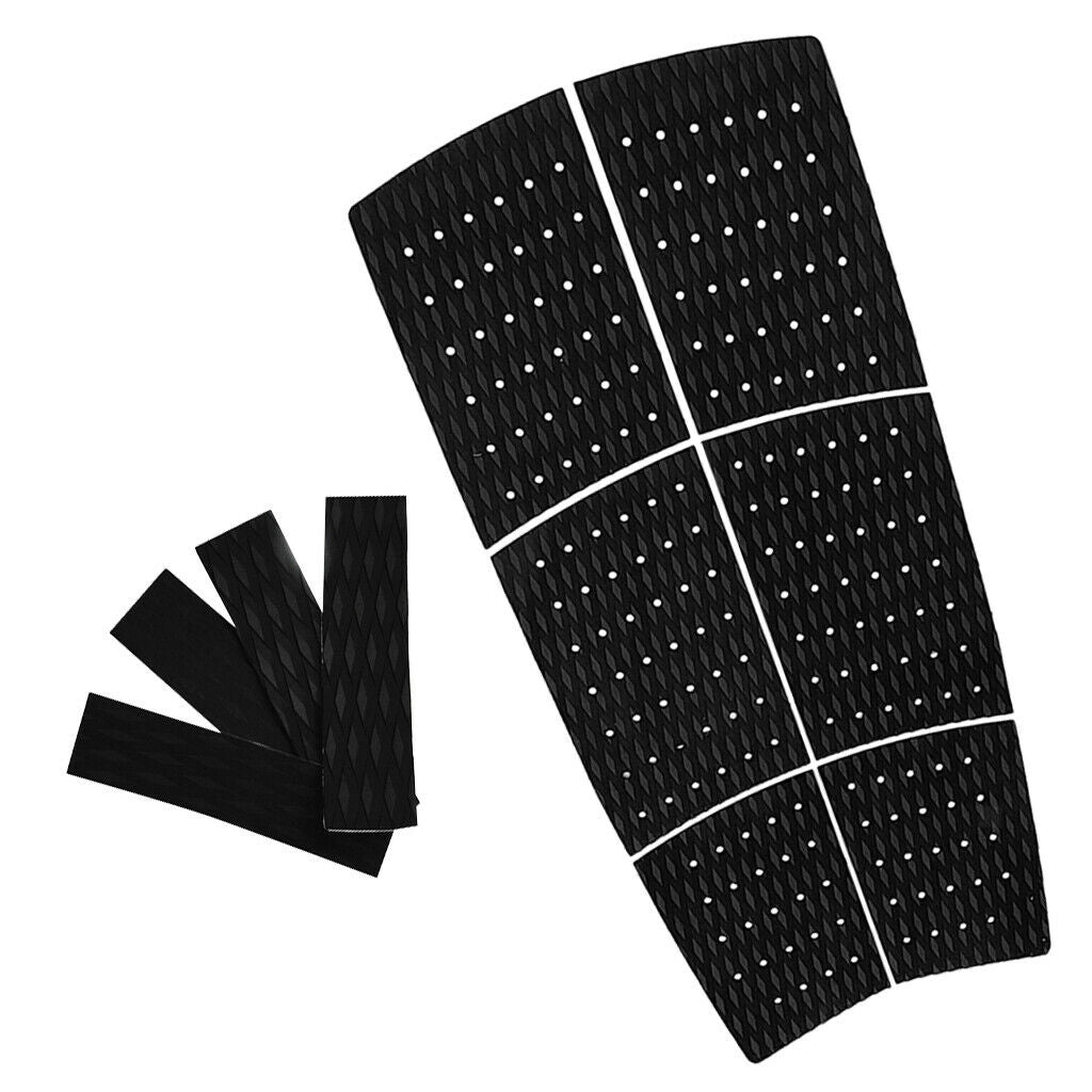 6x Non Slip   Surfboard Boat Front Foot Traction Pad Deck Grip, 4 Tail Pad