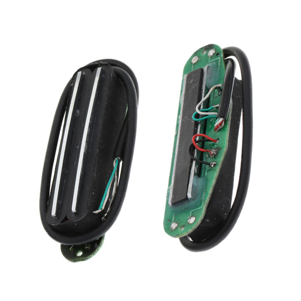 Durable 2x Pickup Dual Hot Humbucker Rail for   Electric Guitar Parts