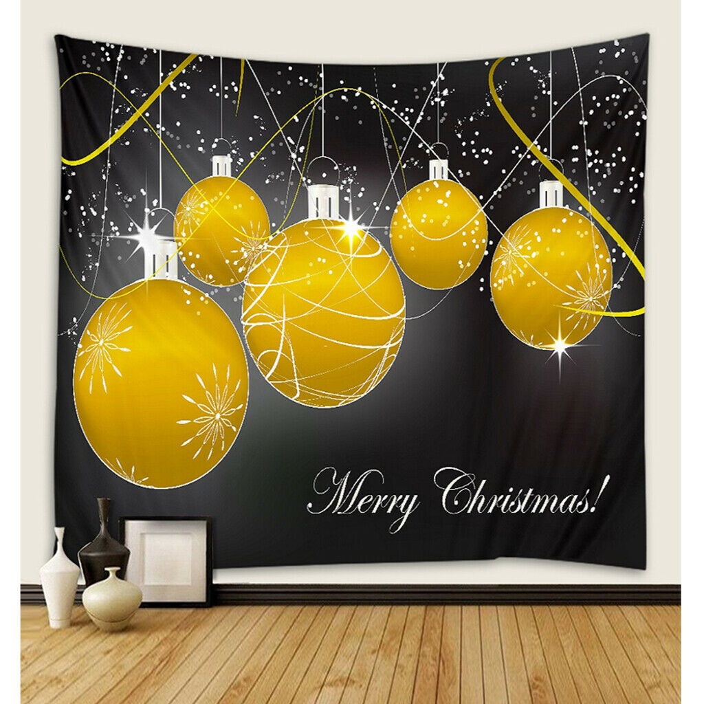 Christmas Wall Hanging Tapestry 150x150cm for TV Backdrop Home Decor Durable