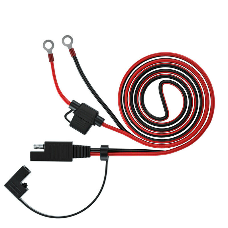 140CM 16AWG SAE to O Ring Cord 12-24V SAE Connect Cable Adapter Battery Charging