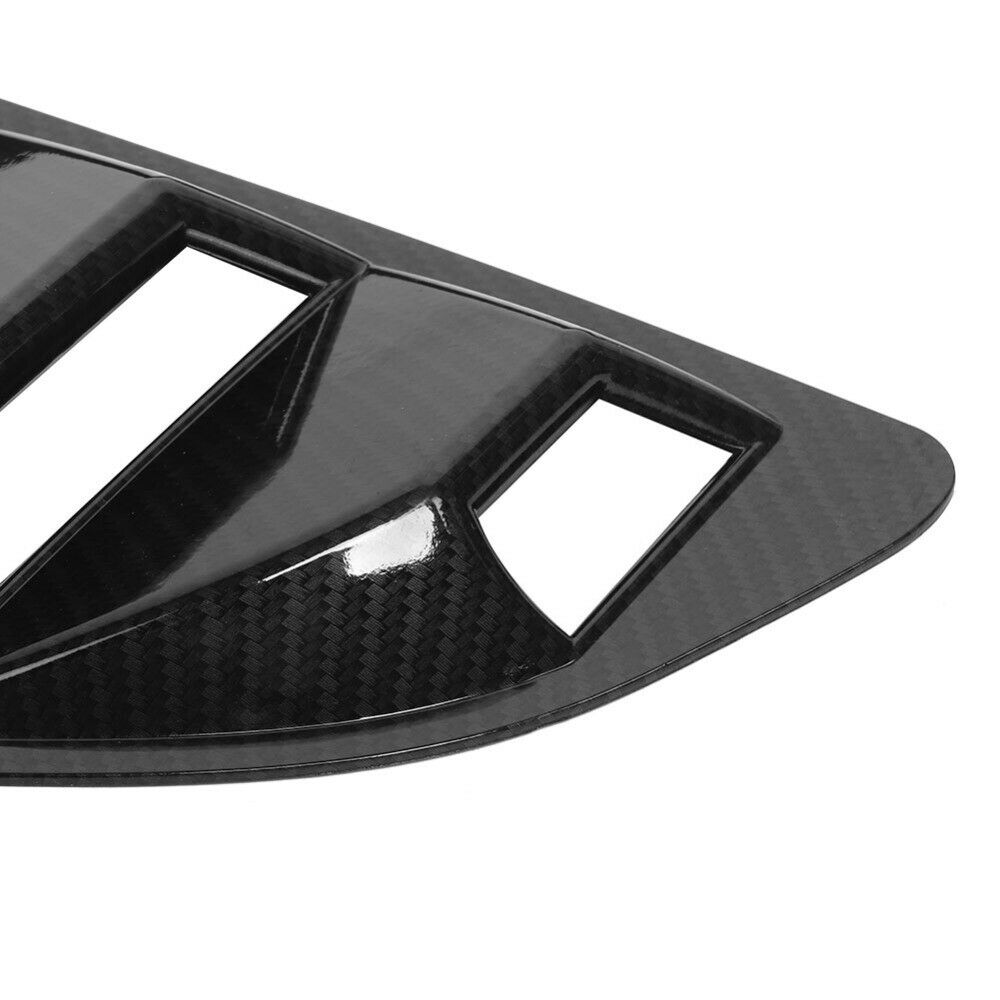 Car Rear Side Window Blinds Quarter Louver Cover For Ford Mustang 15-17 ABS new