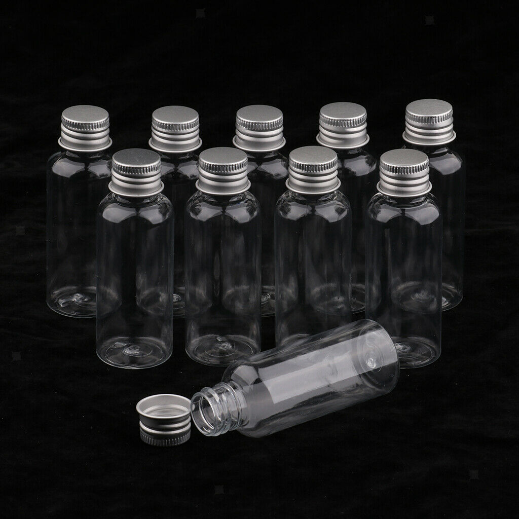100Pcs Clear Empty Plastic Lotion Sample Bottles Set Leakproof Containers