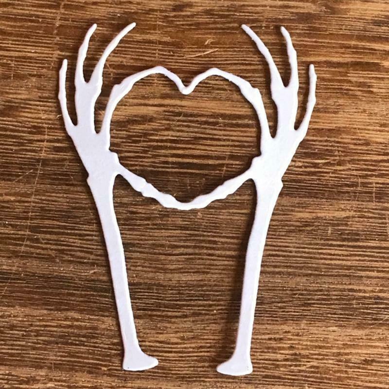 Halloween Loving Skeleton Hand Carbon Steel Cutting Dies DIY Scrapbooking Photo