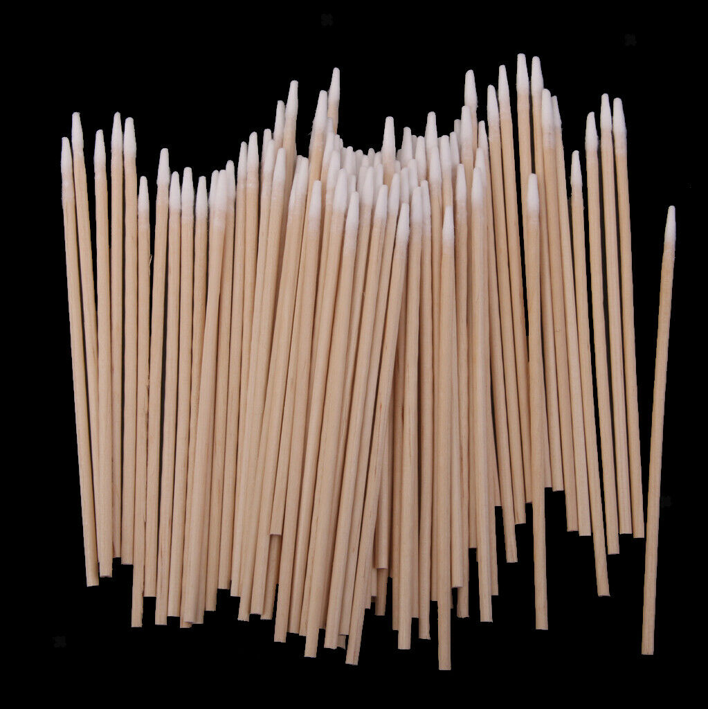 200x Cotton Swab Sticks Wooden Ear Buds