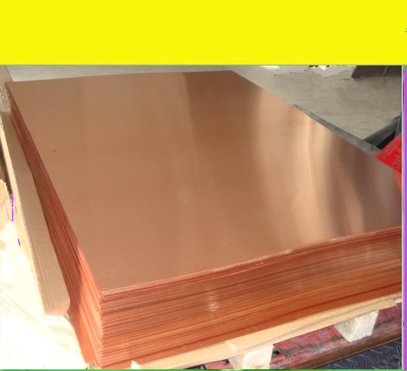 Width50mm Length 100mm*0.5mm 99.9% Pure Copper Cu Metal Sheet Plate Copper Sheet