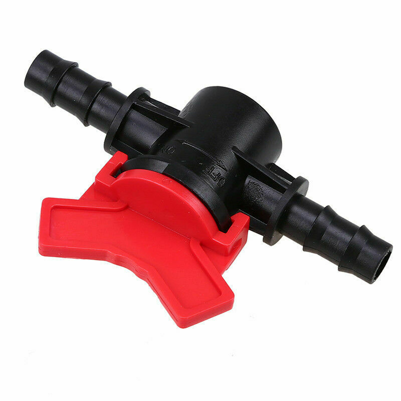 Connector Water Hose Pipe Tap Drip Irrigation Garden Barb Ball Valve Kit Plastic