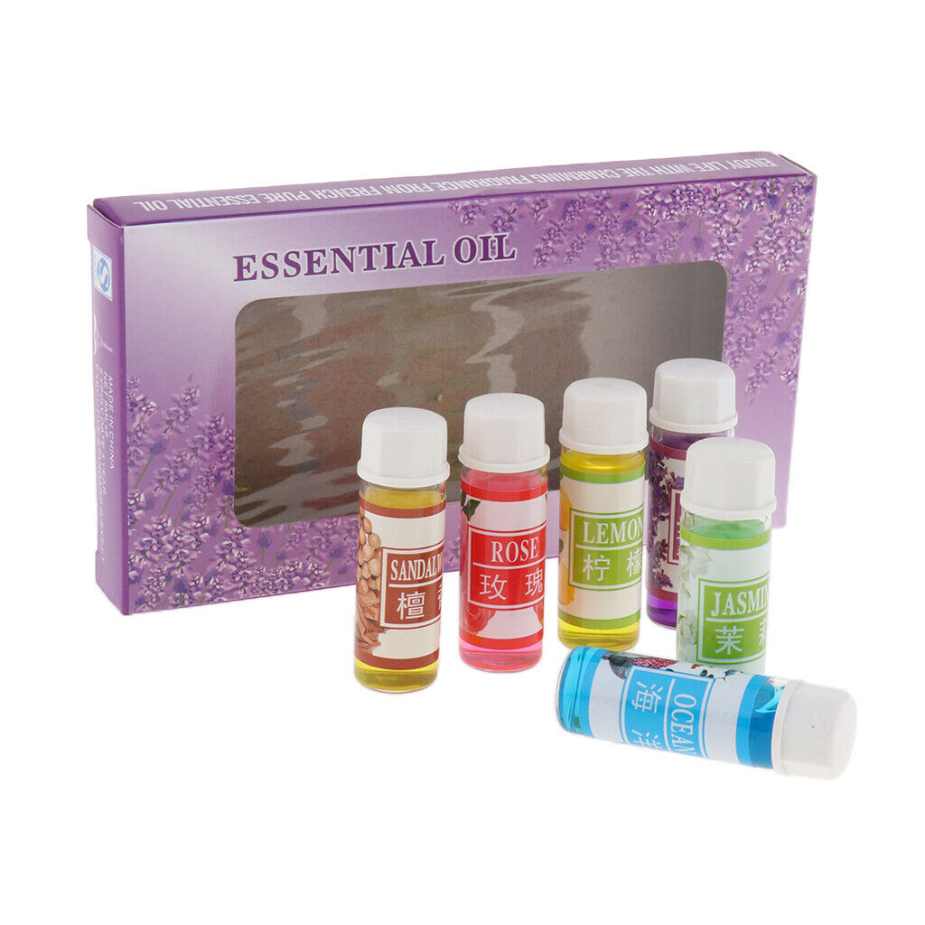 6 Pcs Different Scent Essential Oil Fragrance For Diffuser Humidifier 5ml
