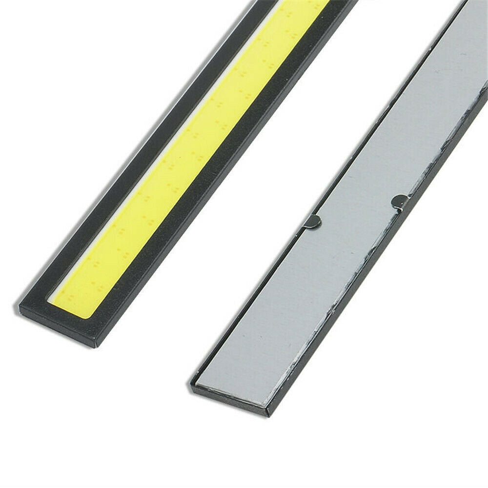 2PCS 12V COB Xenon White 100-LED DRL Daytime Running Light Backup Interior Strip