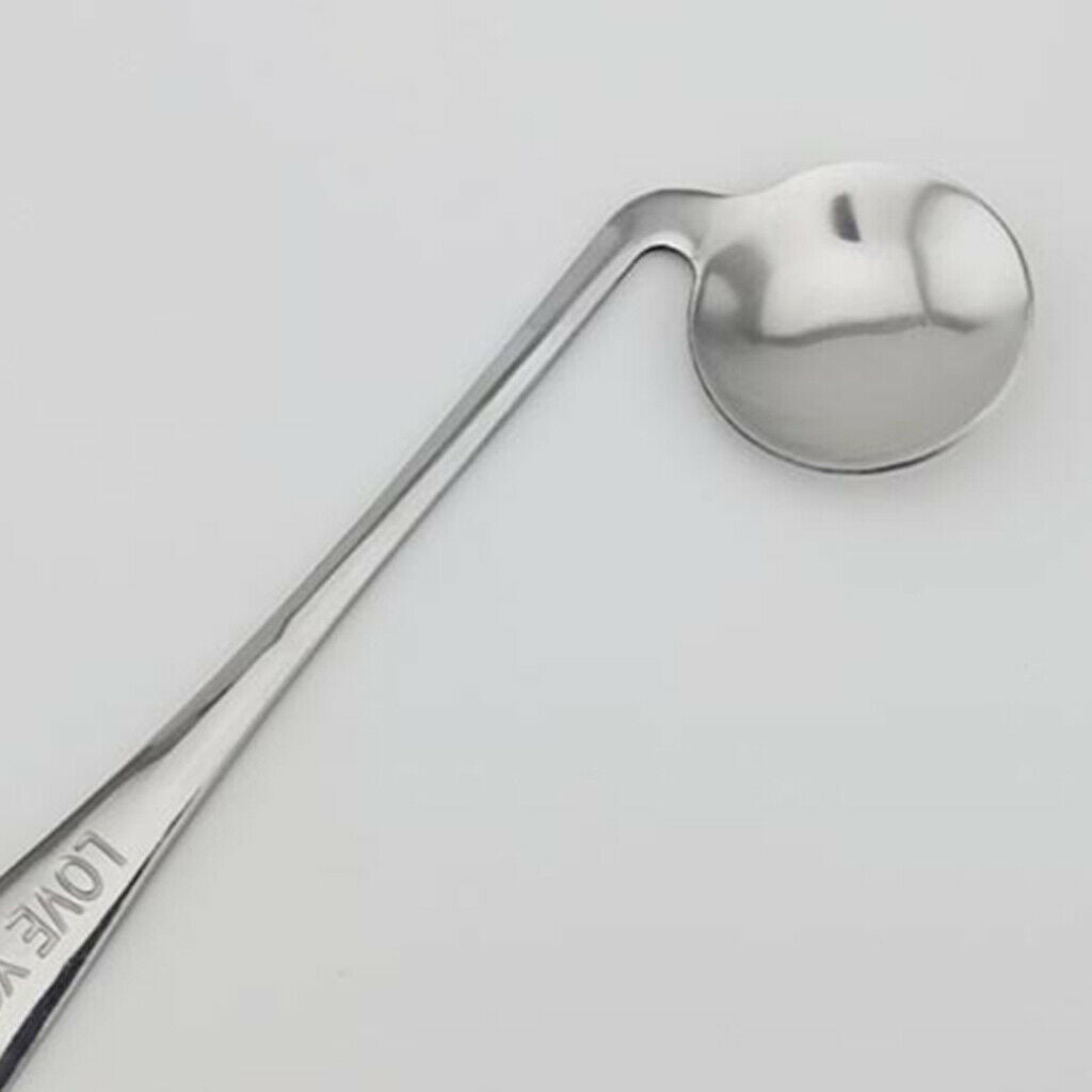 2 Packs Feeding Eating Curved Spoons Patients Baby Silverware Utensils