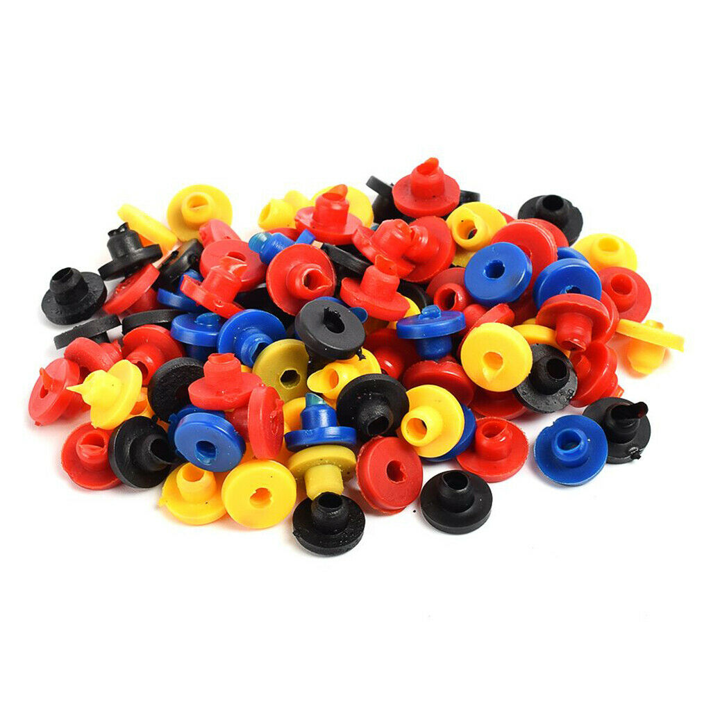 100Piece Colorful Silicone Grommets Nipples for Tattoo Machine Needle Supply