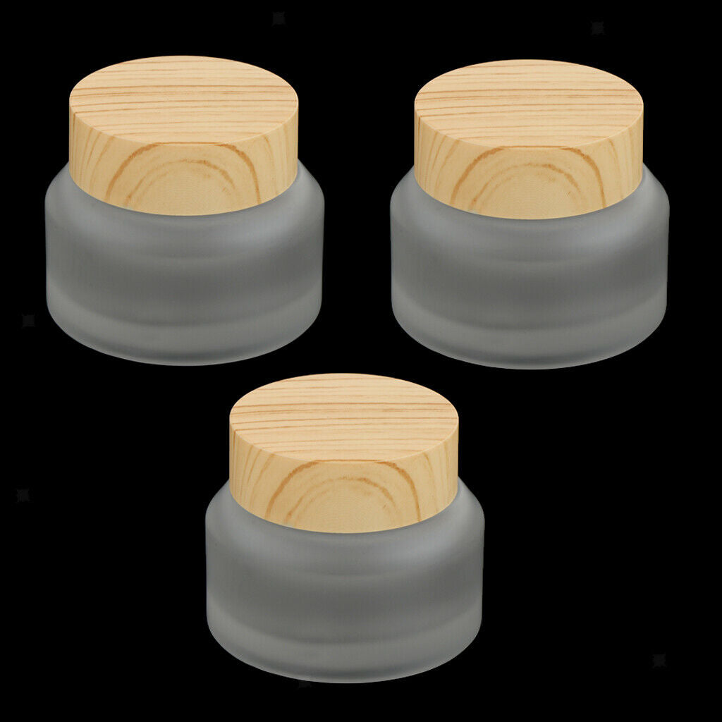 3x Empty Container Travel Refillable Makeup Lotion Moisturizer Pot 15g