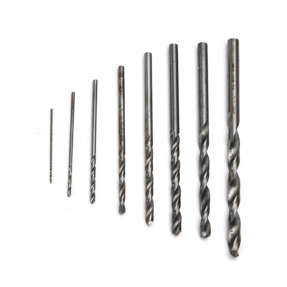 10Pcs Micro HSS 0.3-3mm Straight Shank Twist Drilling Bits Sets Tiny Durabj6 Pb