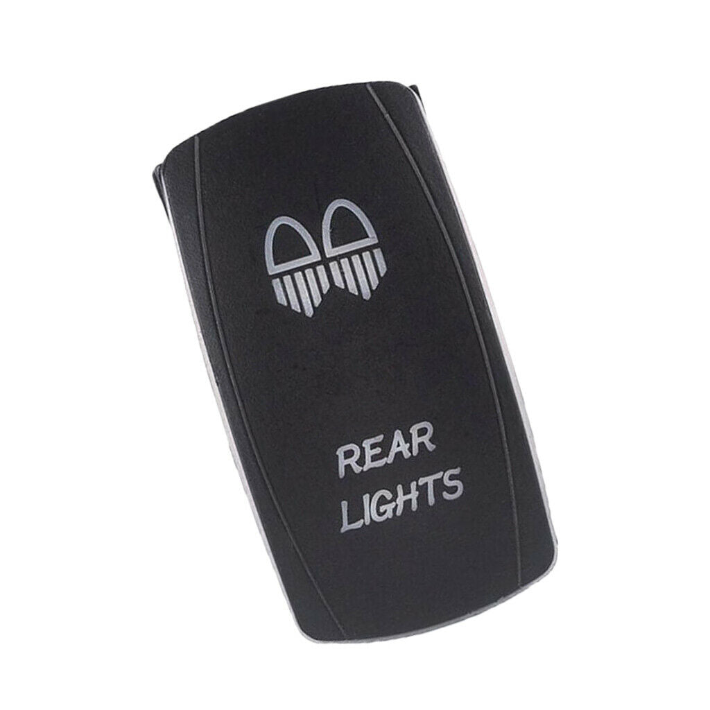5 Pin 12V Boat Marine LED ON-OFF illuminated Toggle Rocker SPST Switch S005