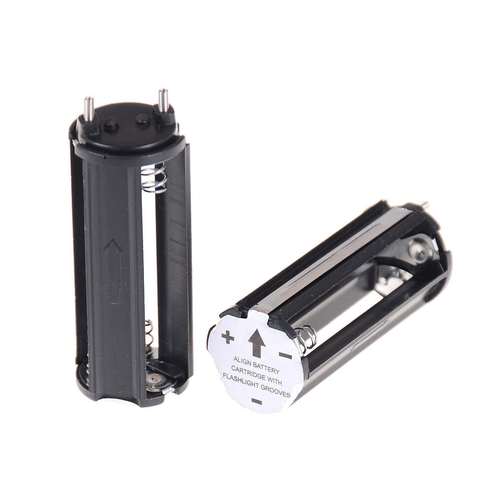 2Pcs Black AAA Battery Holder for 3 x 1.5V Batteries Flashlight Torch utPTUK Pb