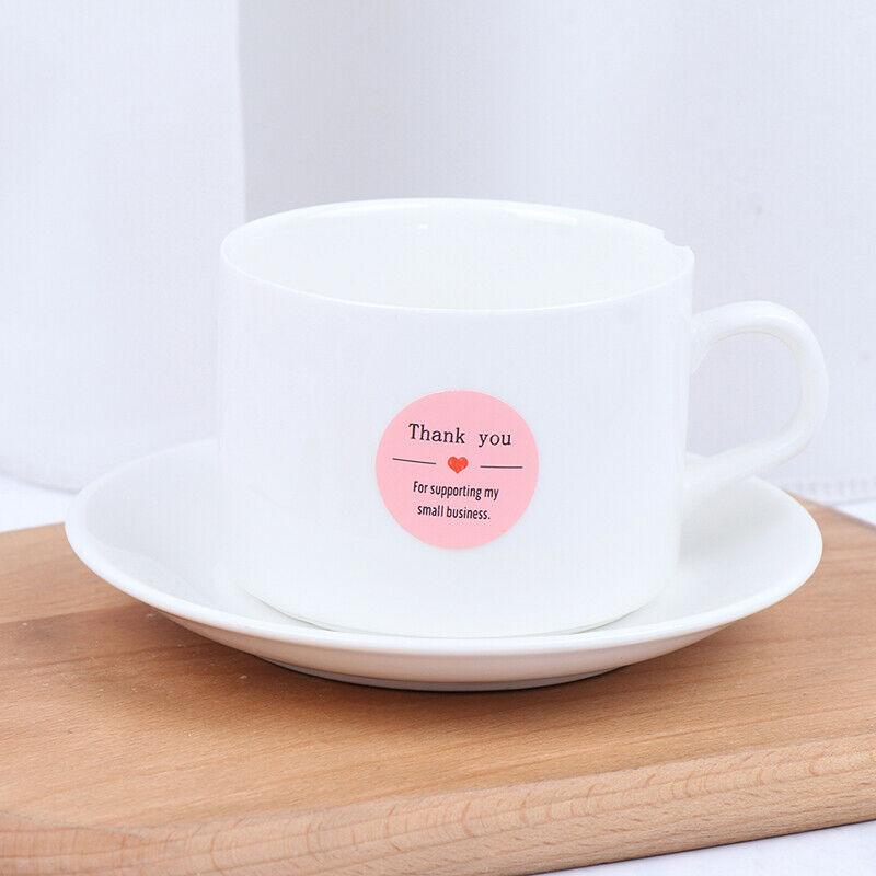 Pink Paper Label Stickers Thank You Stickers Scrapbooking 500pcs Seal Lab.l8