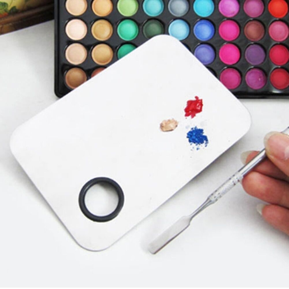 1X Pro Stainless Steel Nail Foundation Mix Palette Spatula Makeup Tool Fashion