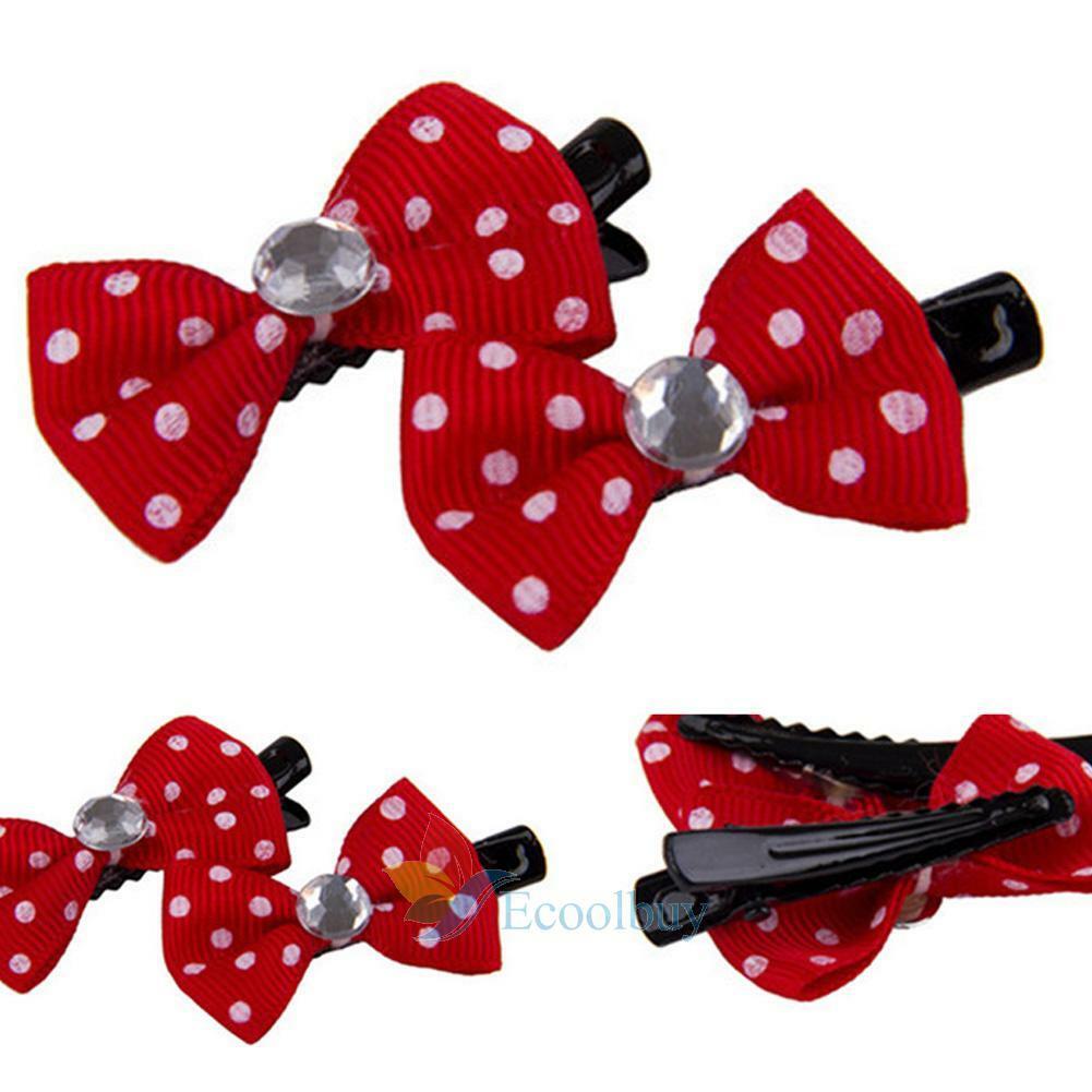 10 pcs/lot Pet Dog Bow Tie Hair Clip Hairpin Random Color Cat Hair Accessories A