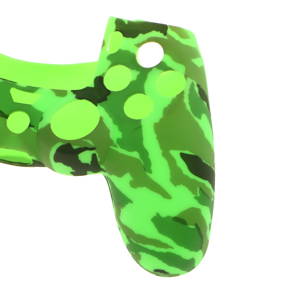 2Pieces Pro Rubber Case Skin Cover Protector Colorful for Sony PS4 - Green/Red