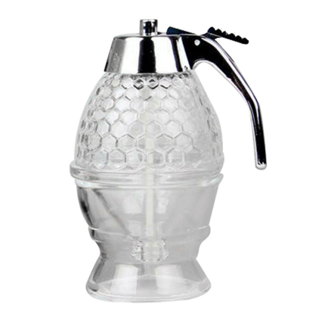 Traditional 200ml Glass Beehive Honey Jar with Ladle and Lid
