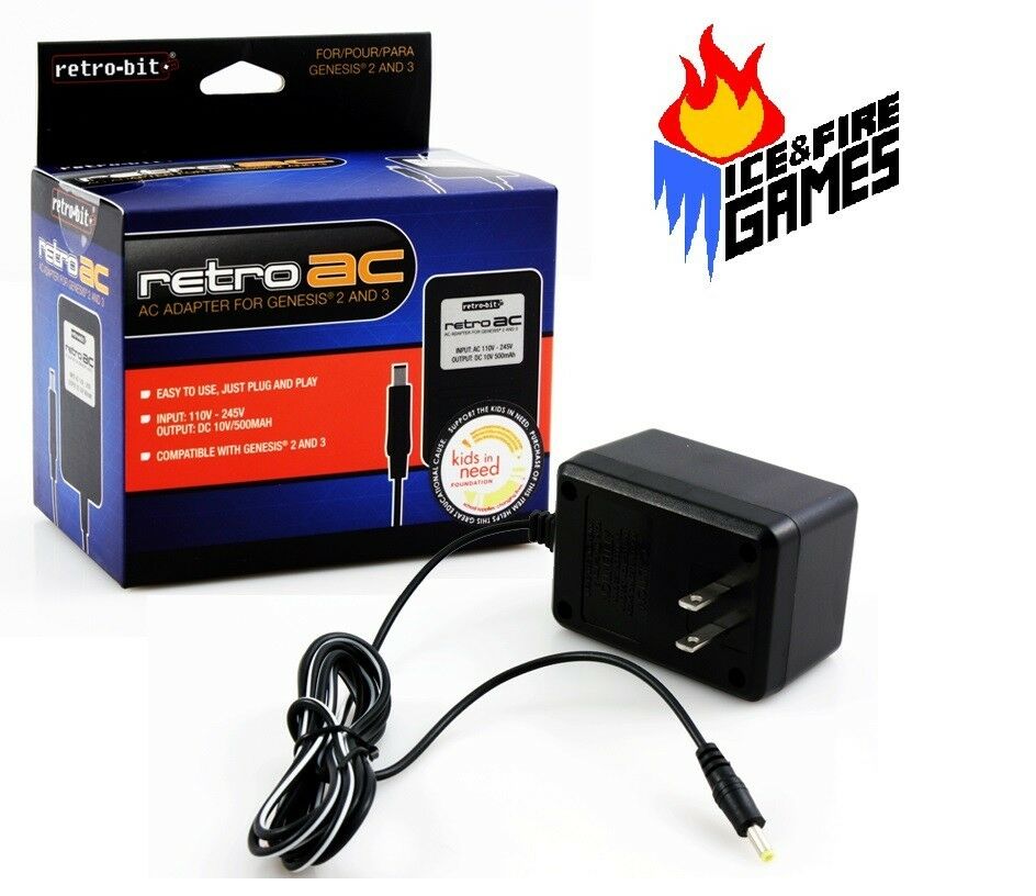 New AC Adapter for SEGA Genesis 2 or 3 Systems NIB Power Cord