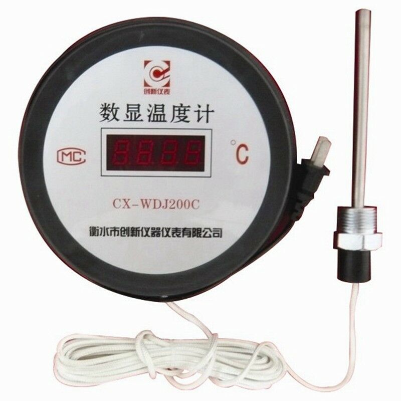 1PCS Digital Thermometer -50-200C Plugging in Power Supply Mode AC 220 +/-10%