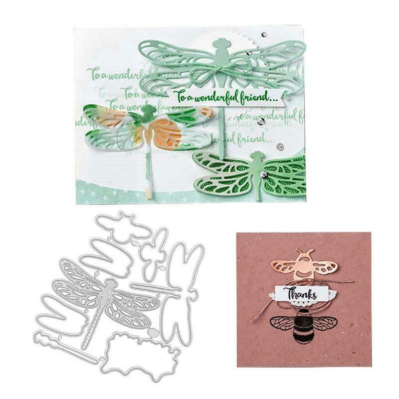 Dragonfly Shaped Frame Carbon Steel Cutting Dies DIY Scrapbooking Photo Album