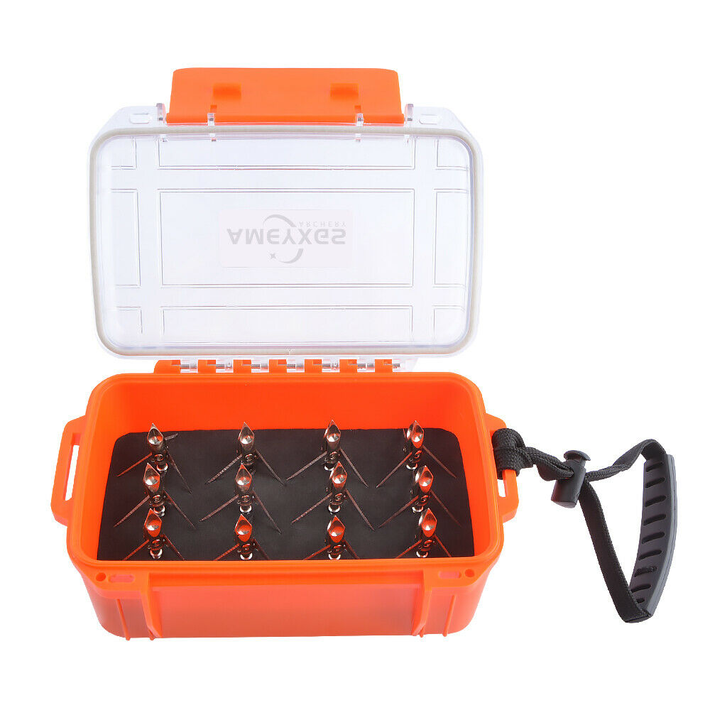 Archery Storage Box Blade Broadhead Arrowheads Nocks Hunting Protector Sponge