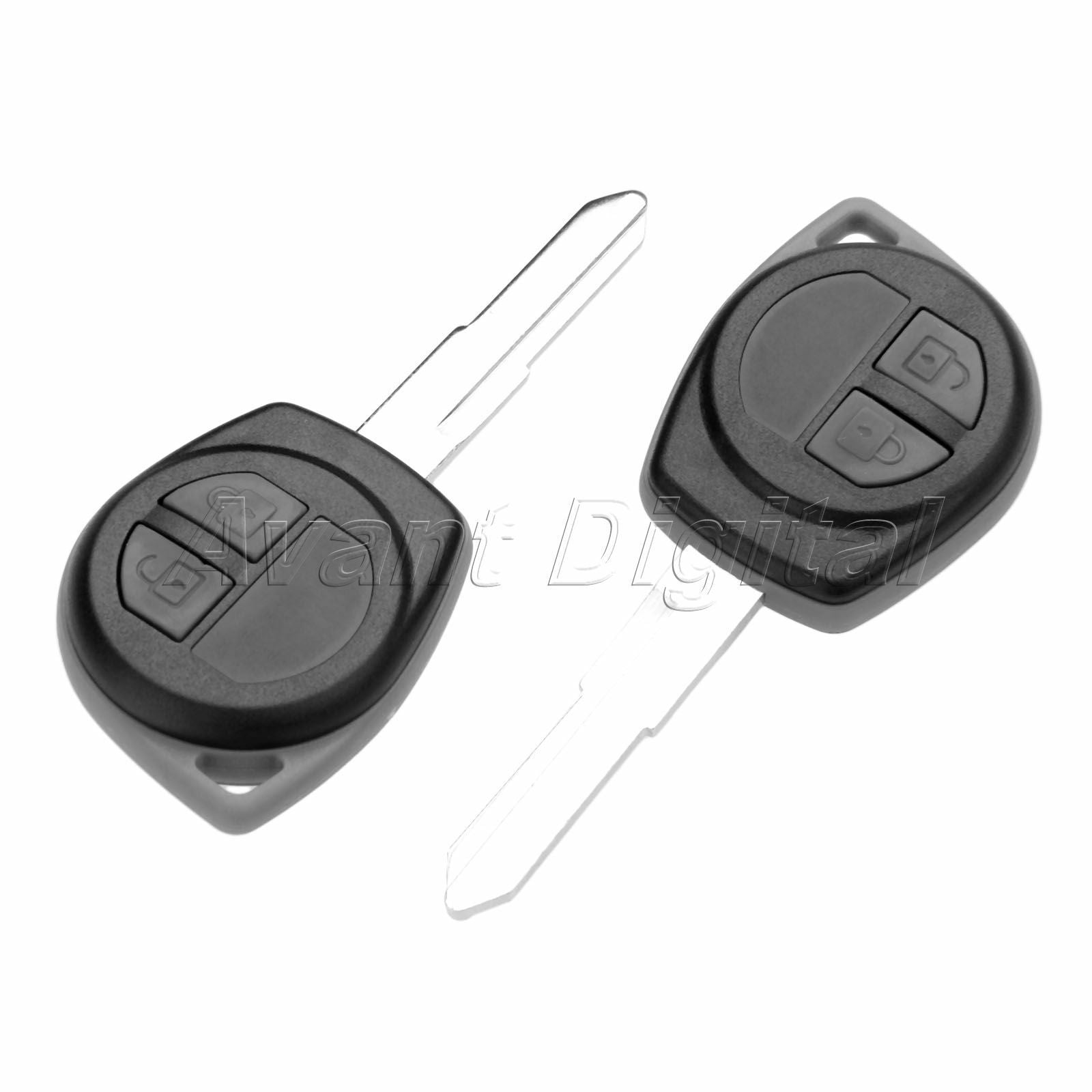 2Pcs Remote Key 2 Buttons 433 MHz ID46 Chip HU87 KBRTS004 Fit For Suzuki Swift