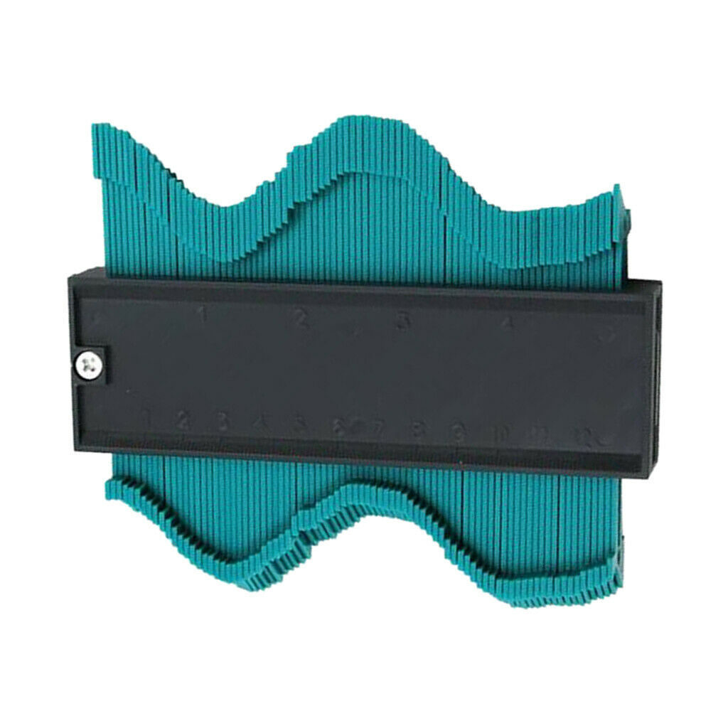 Plastic 120mm Contour Gauge Duplicator Wood Marking Tools Dark Blue