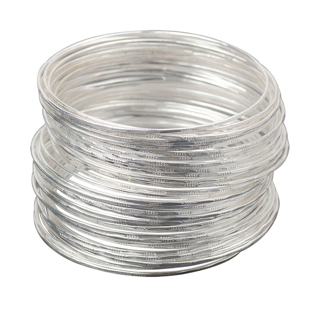50 pieces bangle for women / girls, classic round bracelet