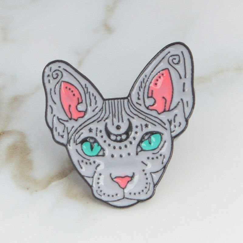 Cute Cartoon Cat Enamel Lapel Collar Brooch Pin Corsage Brooch Pin Jewelry.l8