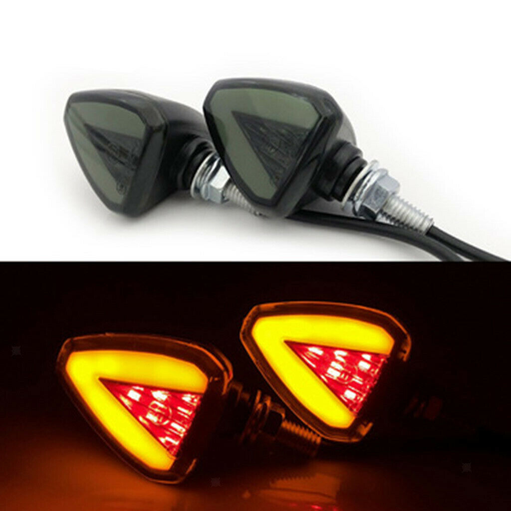 2pcs Motorcycle Motorbike Turn Signal Lights Blinker Waterproof LED Lamp