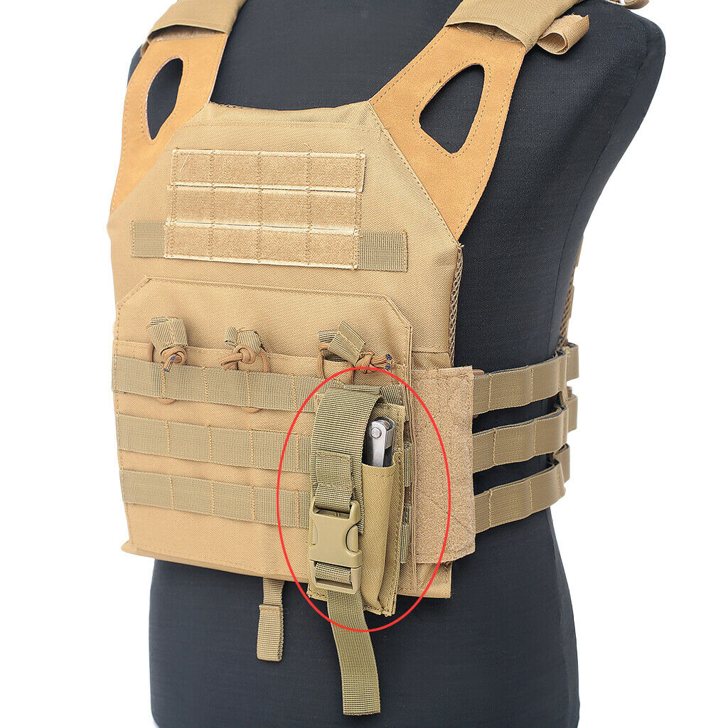 Portable Open Top Bag Flashlight Torch Holder Strap Clip Pouch Hunting Bag