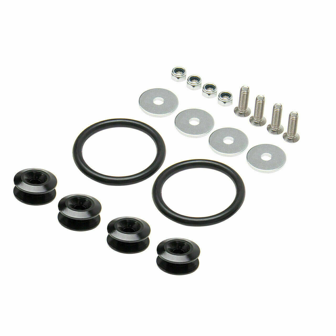 For Car Bumper Hatch Lids JDM Quick Release Fasteners Fixed Buckle Nut Aluminium